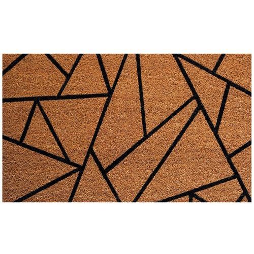 Tapis coco naturel semelle latex - Usage intensif intérieur/extérieur - Marron - Fonction grattante bonne