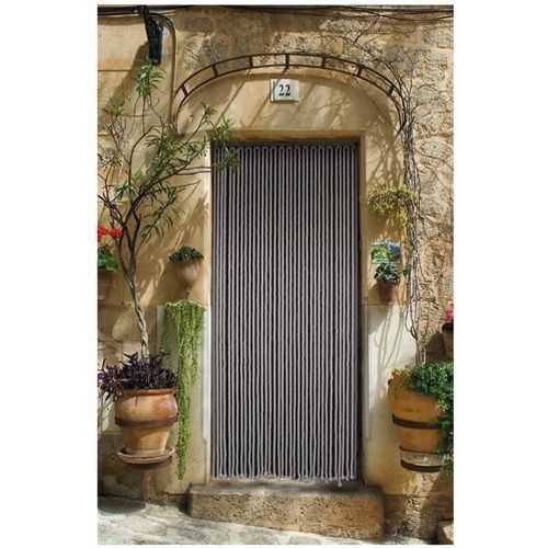 Rideau Portière En Corde De Coton Tressé - 90x200cm - Gris