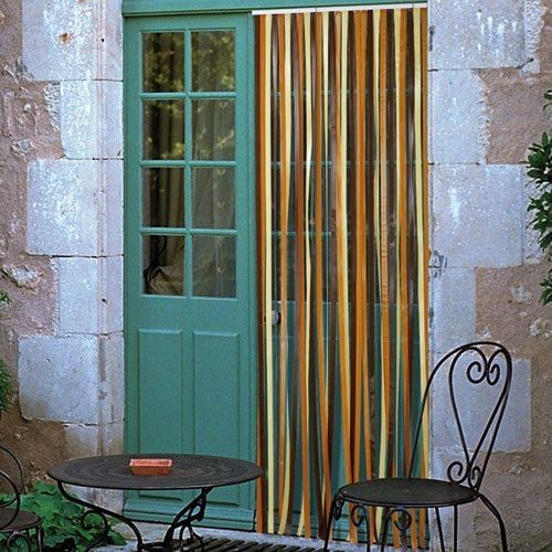 Rideau Portière Polyethylene Antilles Brun - 90x220cm