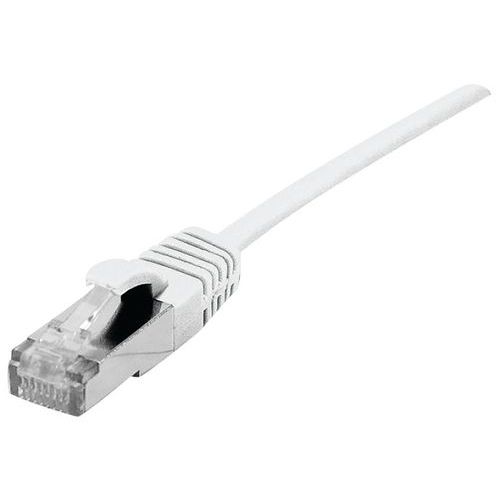 Cordon Patch Blindé Rj45 Blanc 0.5m Cat 6a S/ftp Lsoh Sng