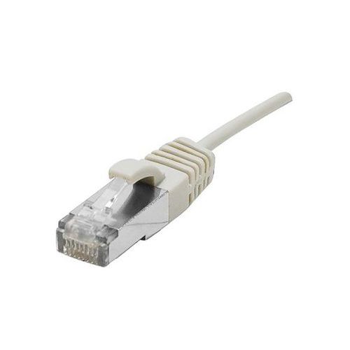 Cordon Patch Blindé Rj45 Fin Gris 1m Cat 6a S/ftp Lsoh Sng