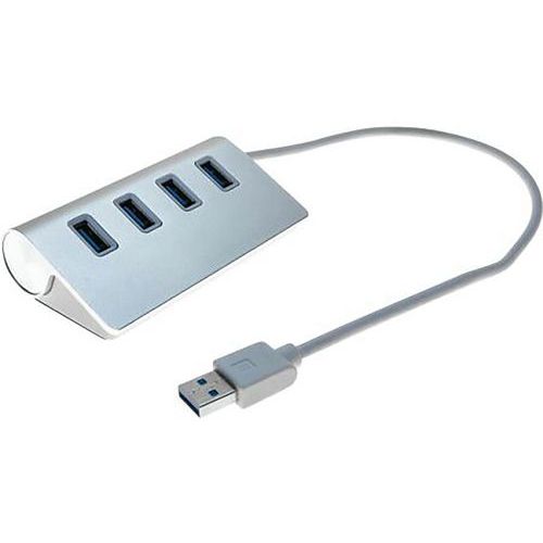 Hub En Aluminium à 4 Ports Usb 3.0