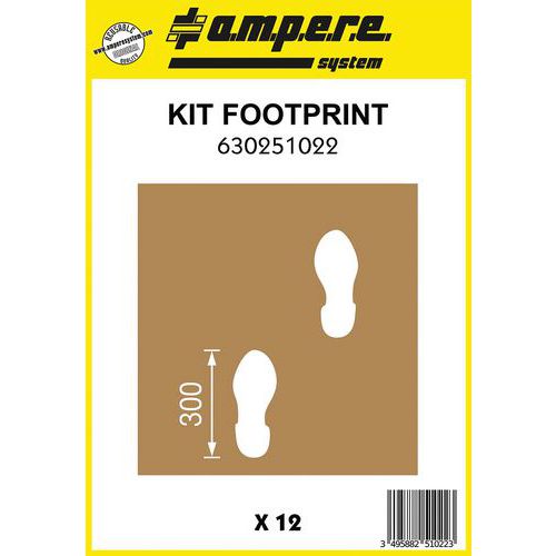 Pochoir - Kit Footprint - 12 Planches