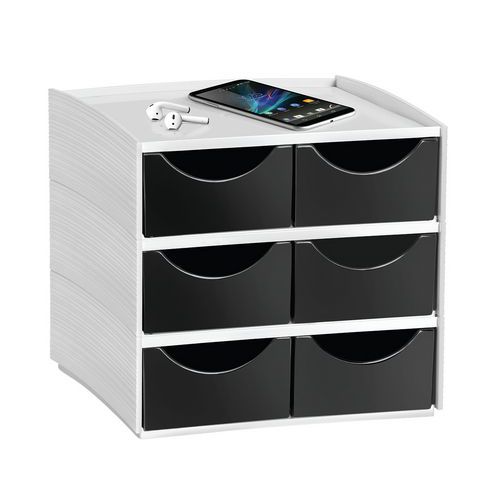 Mini Module De Rangement 3-222 Mycube Noir - Cep