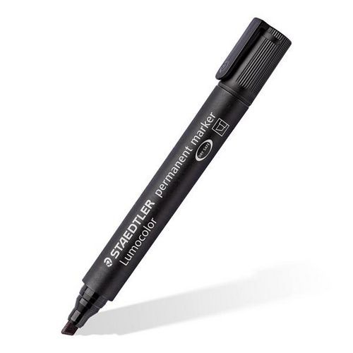 Marqueur Pointe Biseaute Noir Staedtler