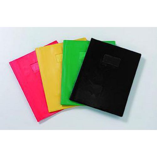 Protège cahier plastique 24x32 cm couleur opaque épaisseur: 20/100e - Jaune thumbnail image 1
