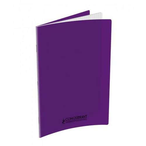 Cahier polypropylène 90g 48 pages seyes 24x32 cm - violet thumbnail image 1
