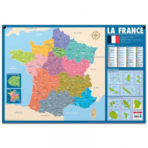 Poster La France administrative thumbnail image 1