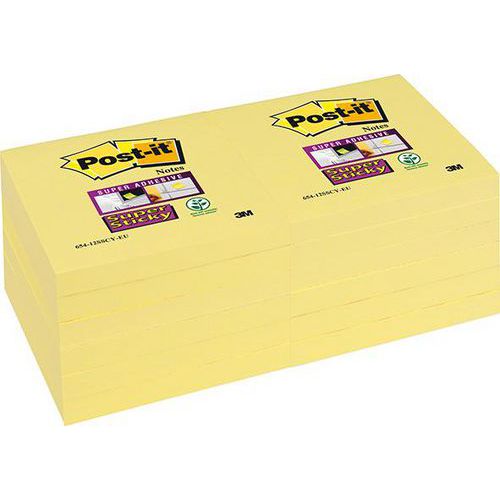 Post It Couleur Post-it Notes Autocollantes, Pack De 12 Blocs, 38 Mm X 51 Mm, 100 Bloc Note