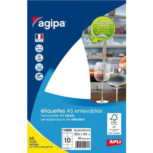 100 Étiquettes Adhésives Brillantes A4 210x297 Mm – Papier Blanc Ultra Brillant Pour Imprimante Laser – Lot De 100 Feuilles Autocollantes Imprimiz
