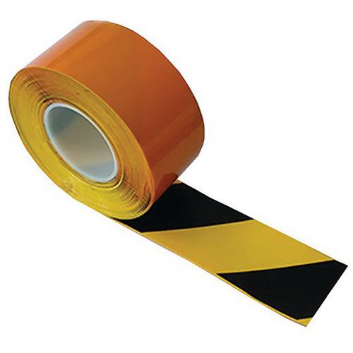Bande De Marquage Autoadhesive Larg.75mm - Jaune Noir