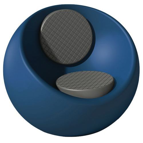 Fauteuil Rondo Bleu Cob Ral 5013 - Assise/dossier Gris Quartz Ral 7039