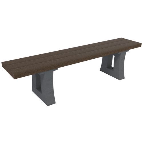 Banquette Parc Semi Éco 180 Cm Démonté - Marron/gris