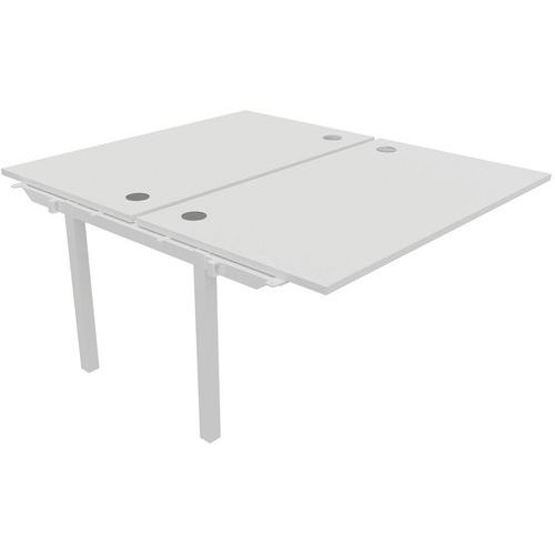 Bench 2 Postes 140x163cm Suivant Blanc Blanc Partage