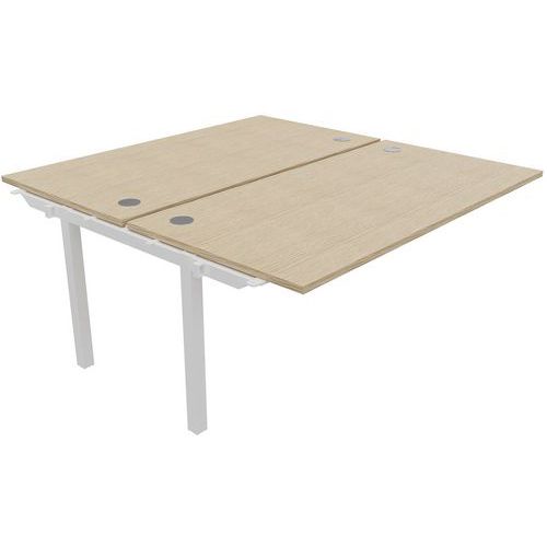 Bench 2 Postes 160x163cm Suivant Chêne Fil Blanc Partage