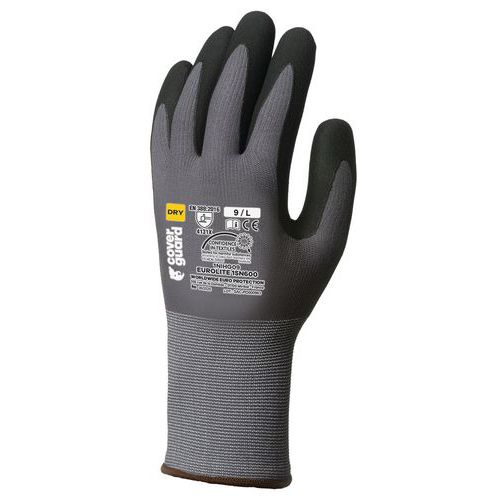 Gants De Manutention Eurolite 15n600 15g Paume Enduite Nitrile T08