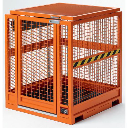 Justrite - Bac de rétention multifonction Orange - 1000x1100x1160 mm - Robuste et sécurisé