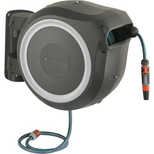 Dévidoir Automatique Mural L 30 M Liseret Blanc