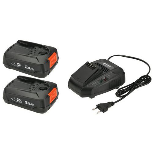 Kit De Démarrage à Batterie P4a 2x Pba 18v 45 Al/45