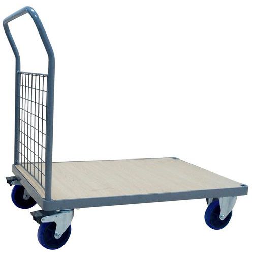 Chariot À Dossiers Grillagés 1083x613 Mm - 400 Kg - Roues Caoutchouc