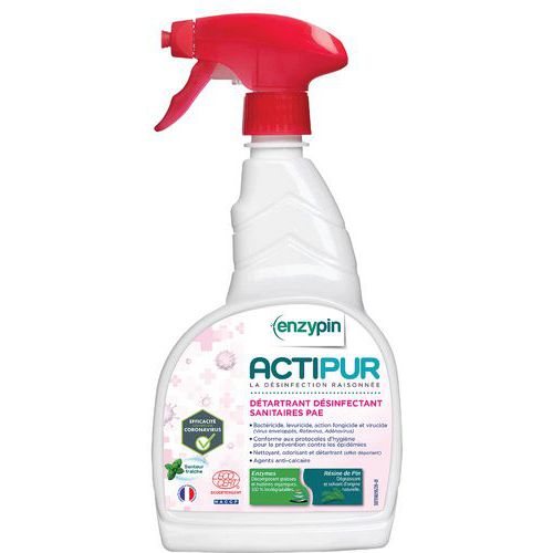 Spray Détartrant Désinfectant Sanitaires Actipur - 750ml