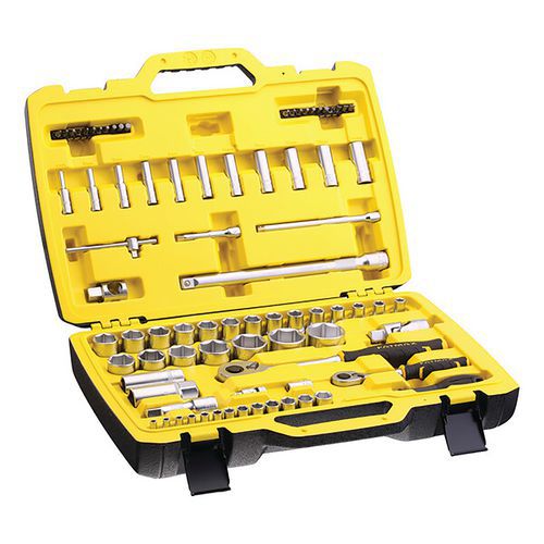 Coffret d'outils 1/4 + 1/2 Fatmax - 81 pcs - STANLEY 