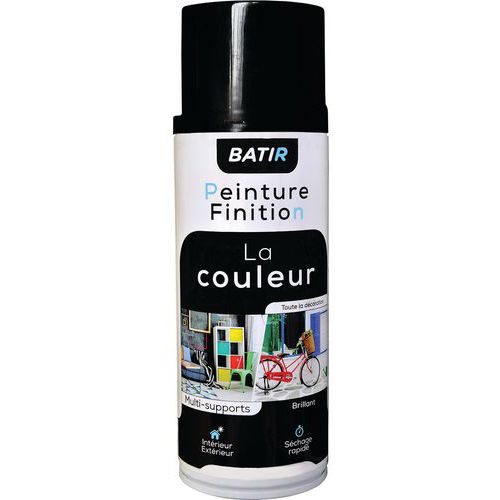 Peinture En Aérosol Brillant 400 Ml Noir Ral 9005