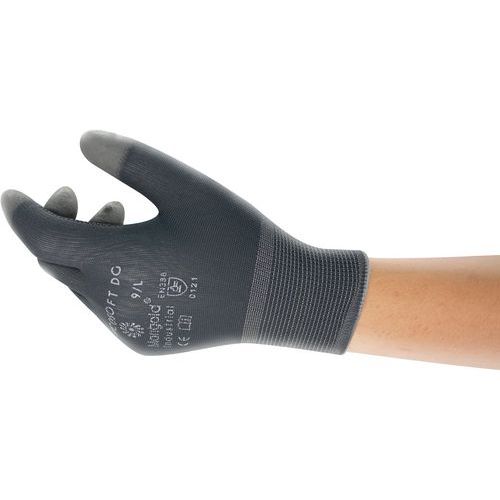 Ansell - Gants de manutention Picosoft DG - Taille 10 - Polyuréthane/Nylon - Gris - Manutention légère