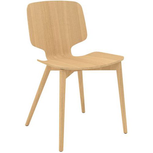 Chaise Code Pieds Bois Naturel Frêne