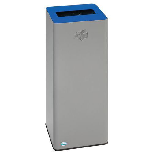 Poubelle Quadro Couvercle Anthracite - 79l - Var