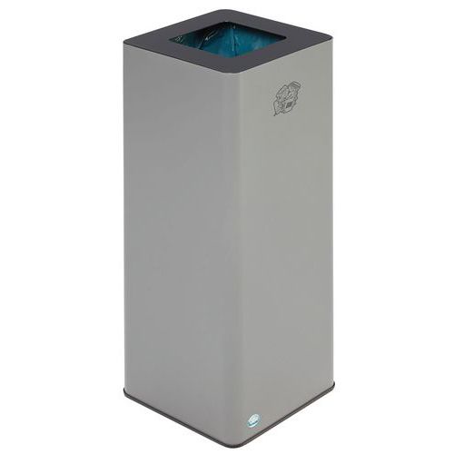 Poubelle Quadro Couvercle Bleu - 79l - Var