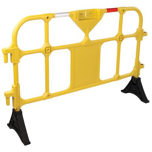 Manutan Expert - Barrière de protection plastique jaune - 1500mm - Intérieur/Extérieur - Polyéthylène haute densité