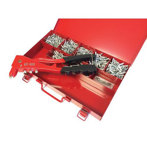 Coffret Pince à Riveter Et Rivets Go9601 Multi - Degometal