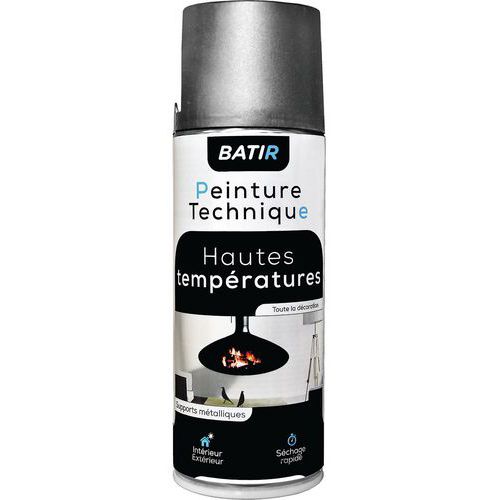 Peinture En Aérosol Hte Temperature 400 Ml Aluminium