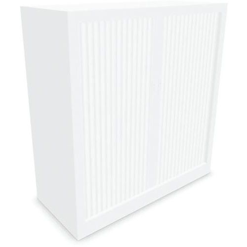 Armoire Métallique Rideaux Pvc H105xl100 Cm Blanc