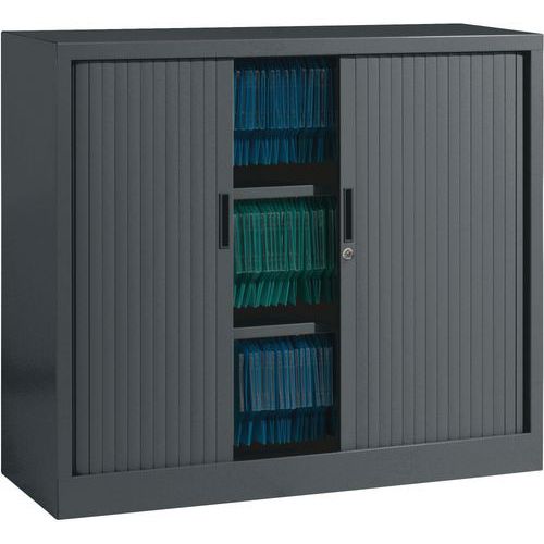 Armoire Métallique Rideaux Pvc H105xl100 Cm Gris Anthracite