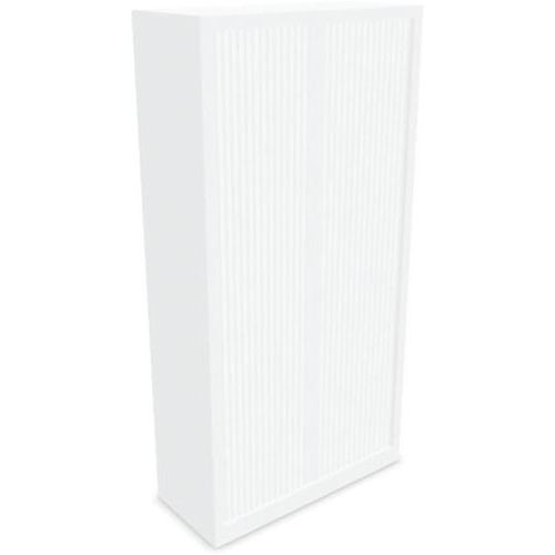 Armoire Métallique Rideaux Pvc H198xl100xp43 Cm Blanc