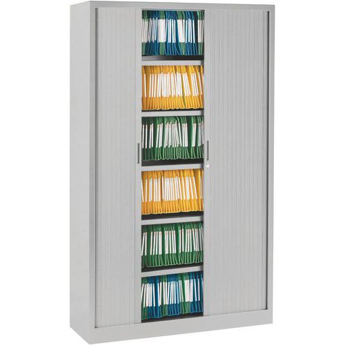 Armoire Métallique Rideaux Pvc H105xl100 Cm Gris Clair