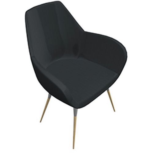 Chauffeuse 4 Pieds Bois Tissu Soft Line Gris Souris