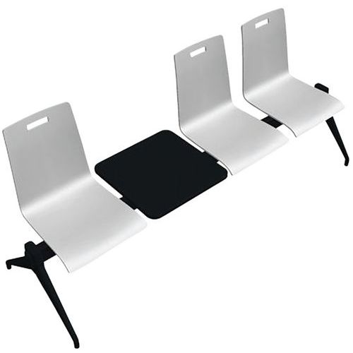 Chaise Poutre 3 Places à Tablette Finition Multiplis