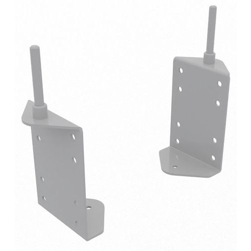 Jeu De Pinces Pour Fixation Panneau Ã‰cran H70 Cm Gris