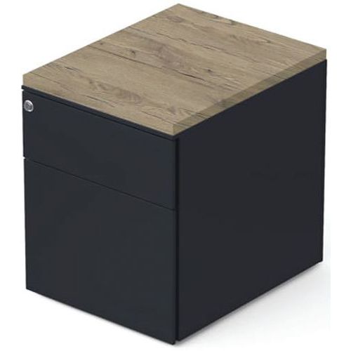 Caisson Mobile 2 Tiroirs L42xp533xh505cm Gris/brunswick