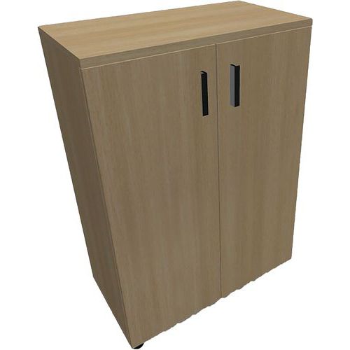 Armoire 2 Portes Battantes L800xh1135xp432mm Chêne Clair