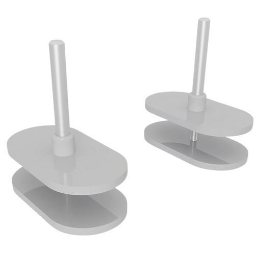 Jeu De Pinces De Fixation Pour Panneaux H40 Cm Blanc