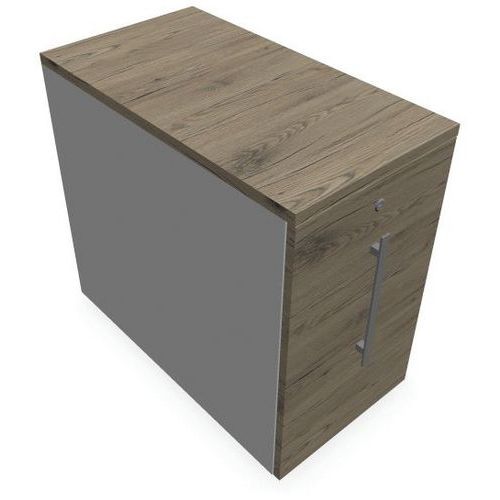 Caisson Extension Bureau H735xl432xp80cm Blanc/brunswick