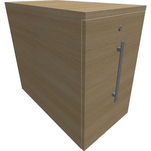 Caisson Extension Bureau H735xl432xp80cm Chêne Clair