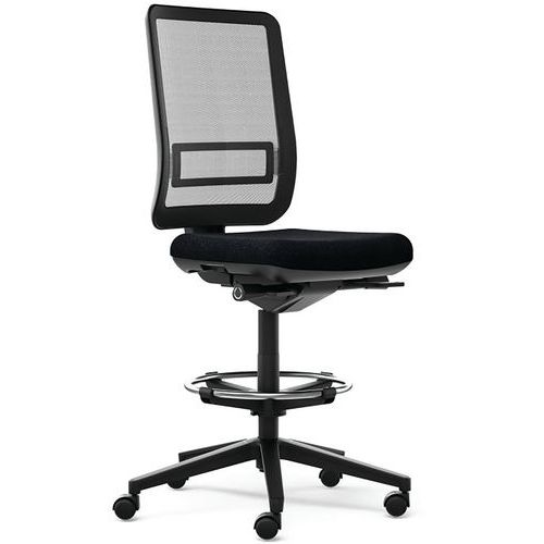 Siège Synchrone Confort Haut Dossier Resille Piètement Noir