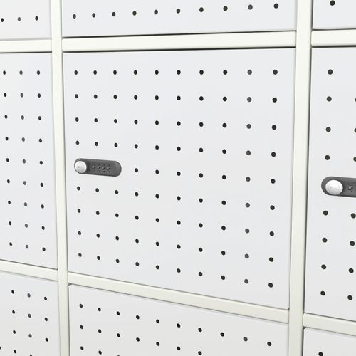 Porte 1 Case Avec Serrure à Code Sans Fente Blanc