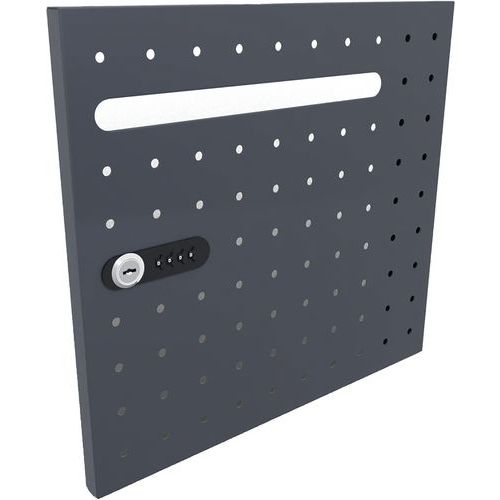 Porte 1 Case Avec Serrure à Code Avec Fente Gris Anthracite