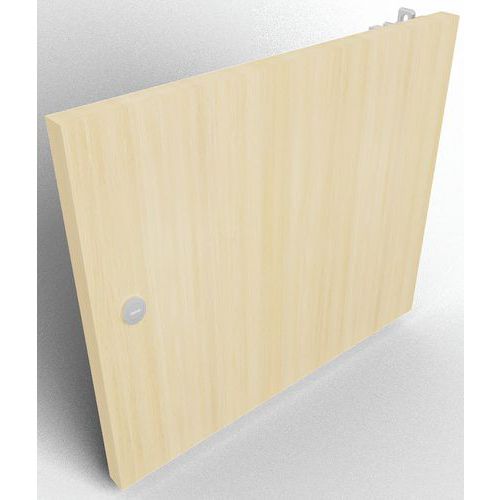 Porte 1 Case Avec Serrure à Clé Avec Fente Chêne Clair